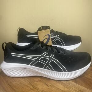 ASICS Gel Excite10 Black White Mens Size 15 4E Extra Wide Running Shoes 1011B599